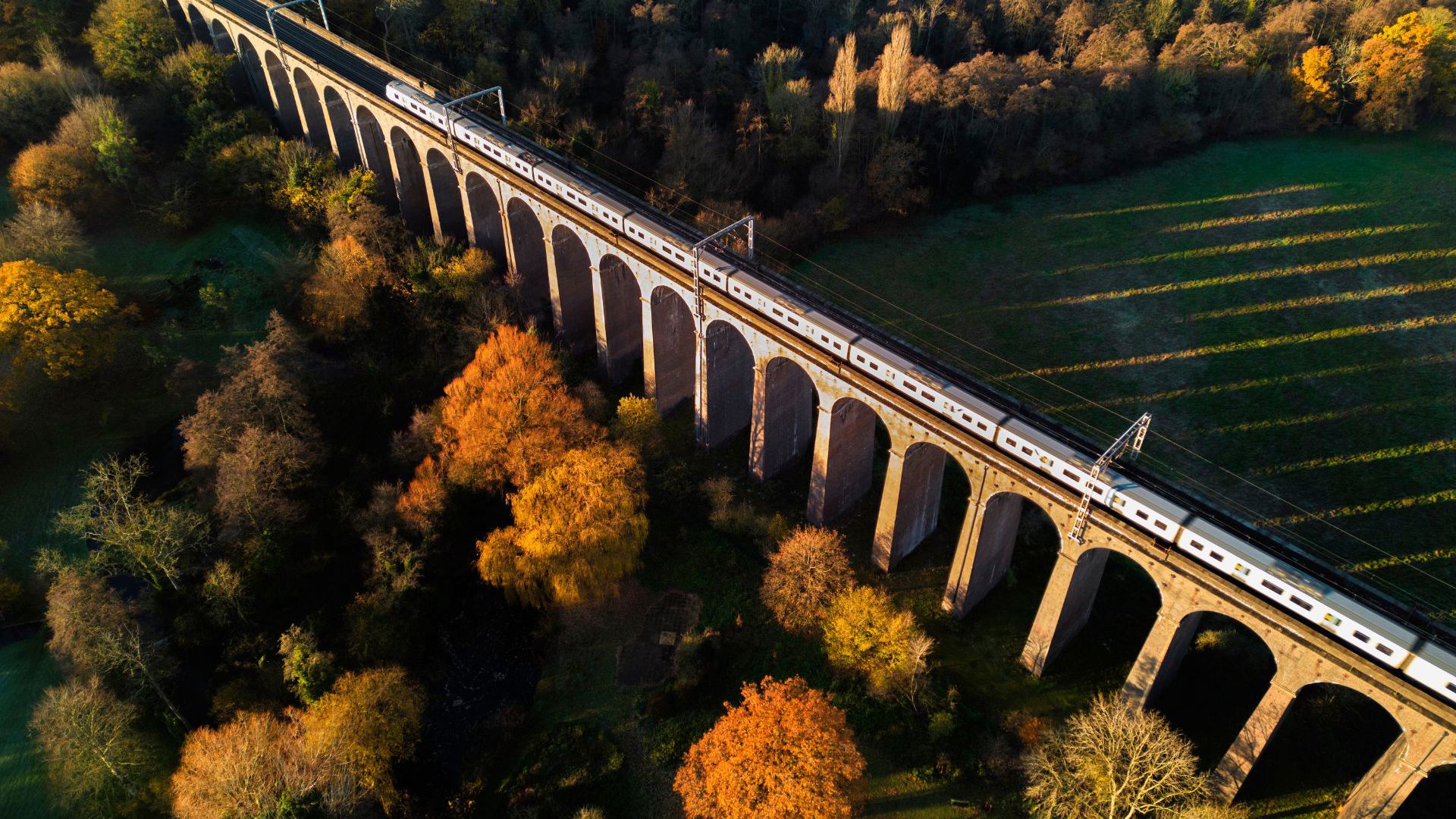The Hertforshire railway, Uk