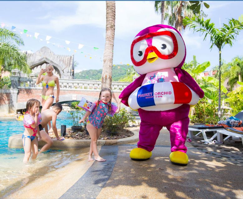 Phuket Orchid Resort & Spa - Guinlider the friendly kids mascot