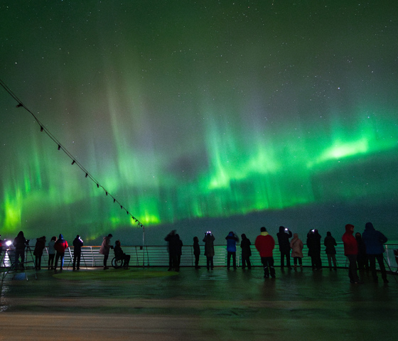 Northern Lights multiple people