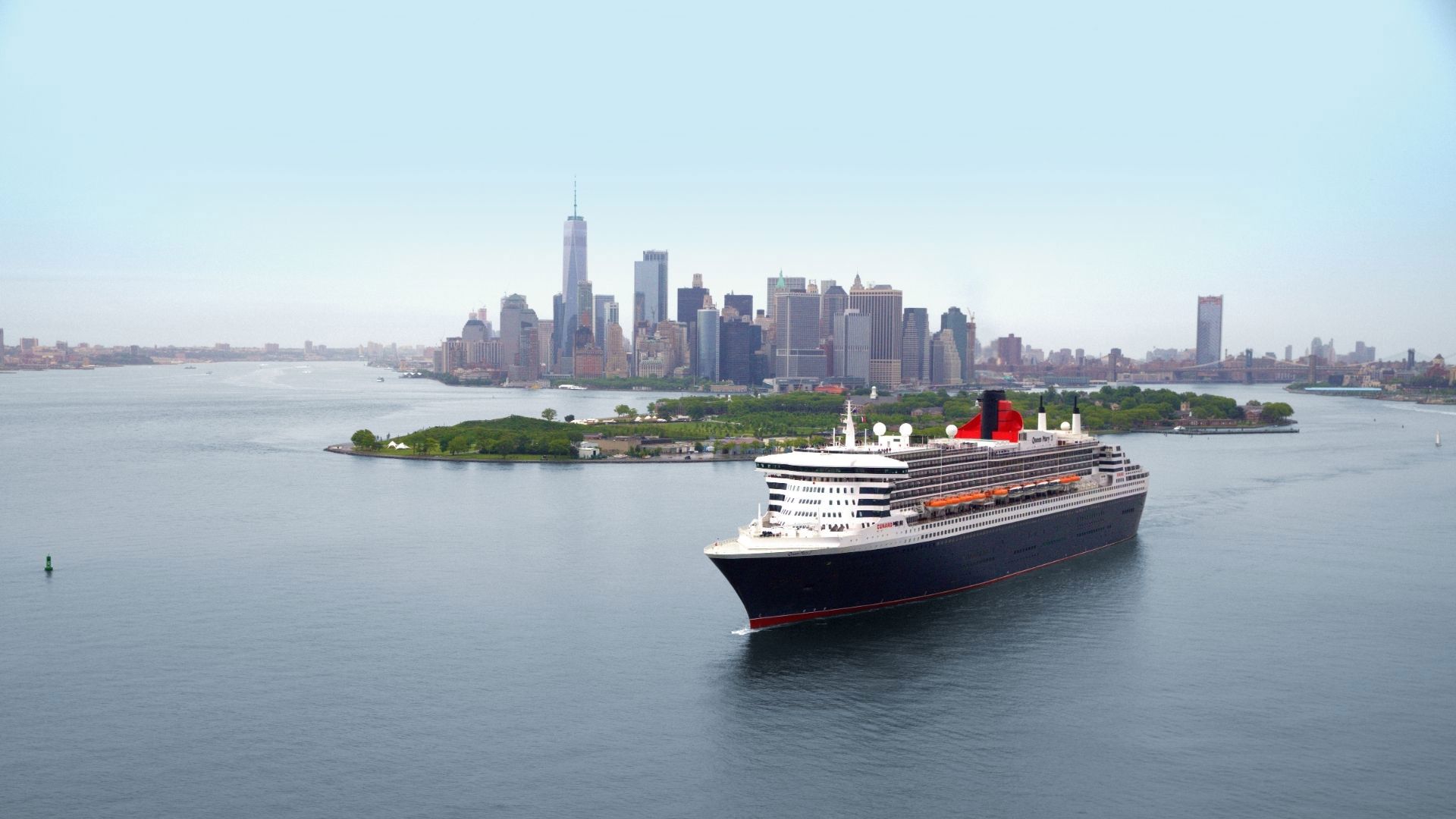 Cunard QM2 In New York North America
