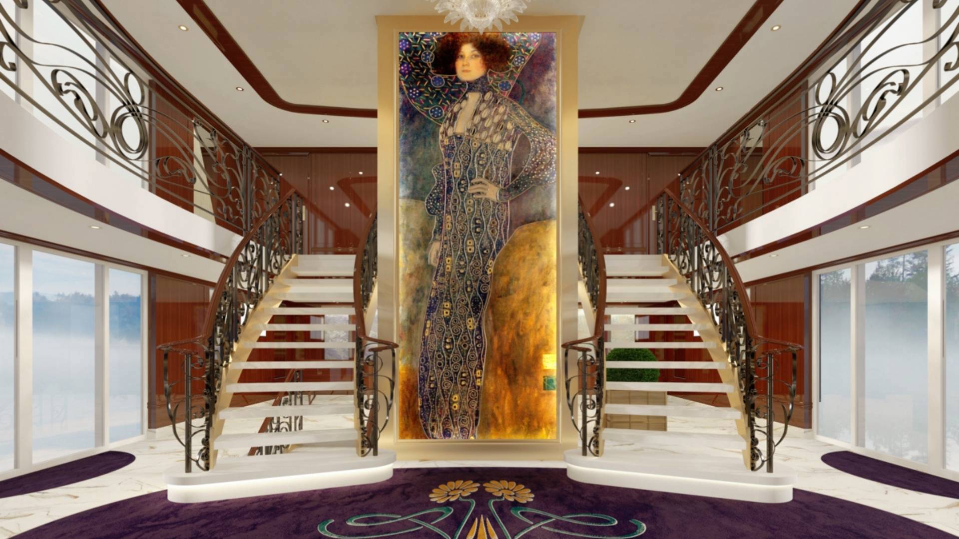 S.S. Emilie Lobby
