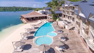 Ramada Port Vila Pool Aerial View