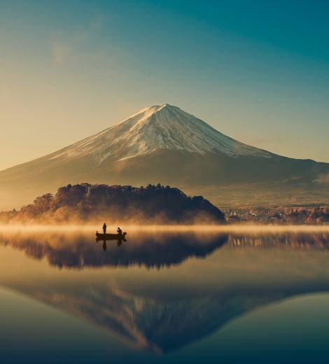 Mount Fuji at sunrise
