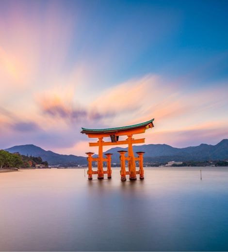 Floating torii gate of Itsukushima Shrine