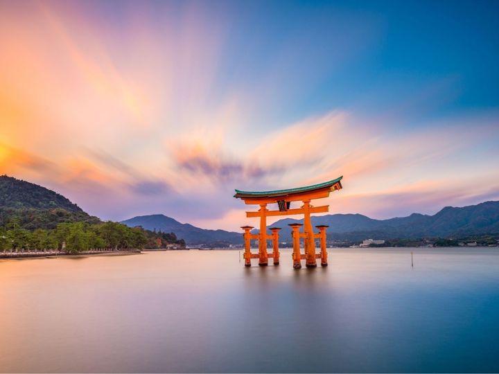 Floating torii gate of Itsukushima Shrine
