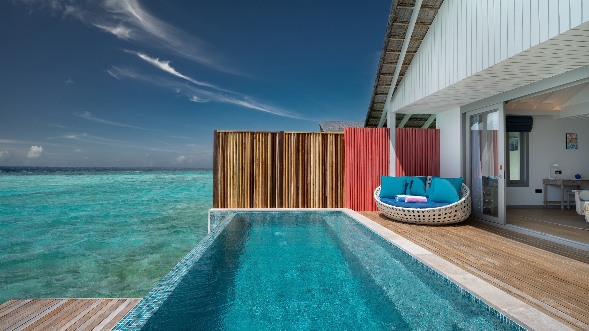 The Lagoon pool villa terrace at Cora Cora Maldives
