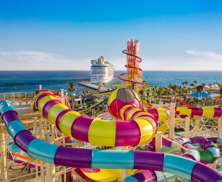 Perfect Day Coco Cay Slide Aerial