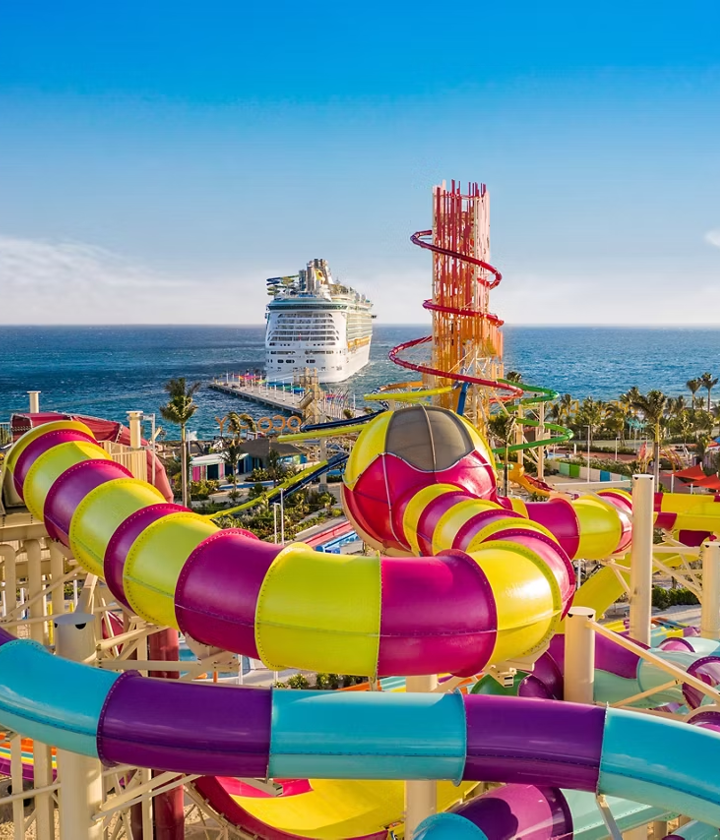 Perfect Day Coco Cay Slide Aerial