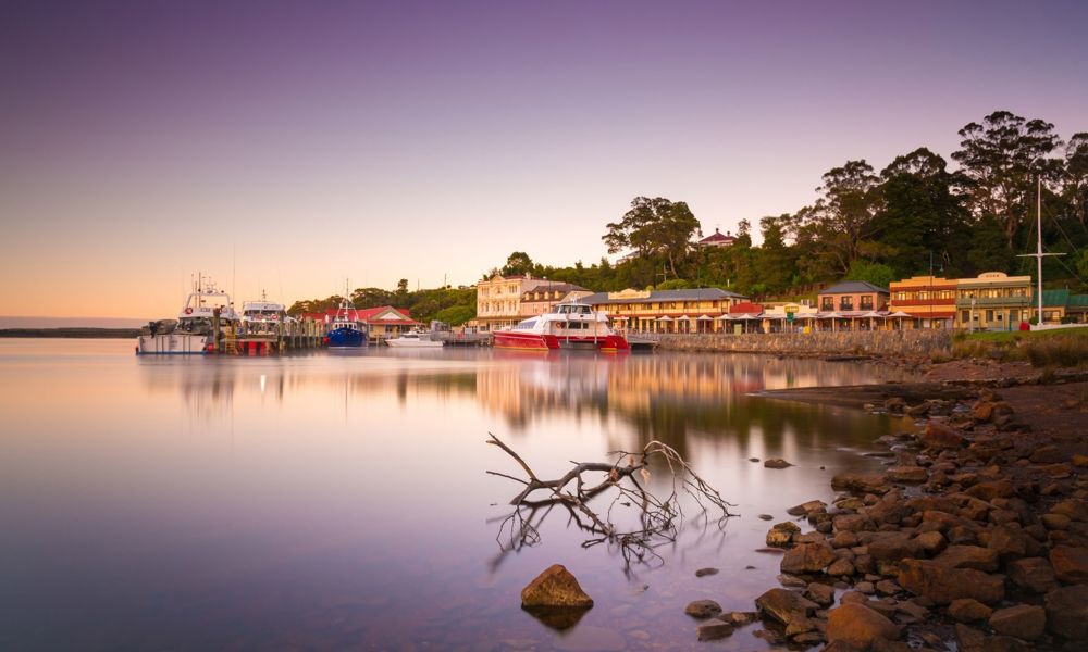 Tasmania Strahan Waterfront 129762 © Paul Fleming