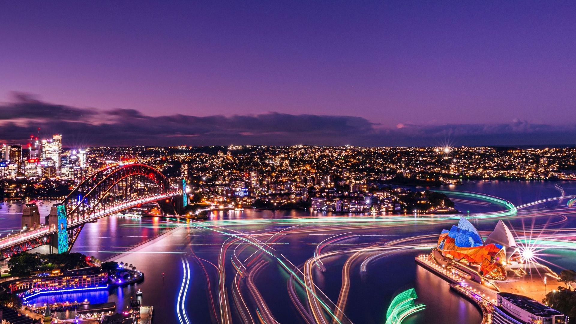 Sydney lights up for the festival.