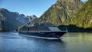 Noordam sailing in New Zealand