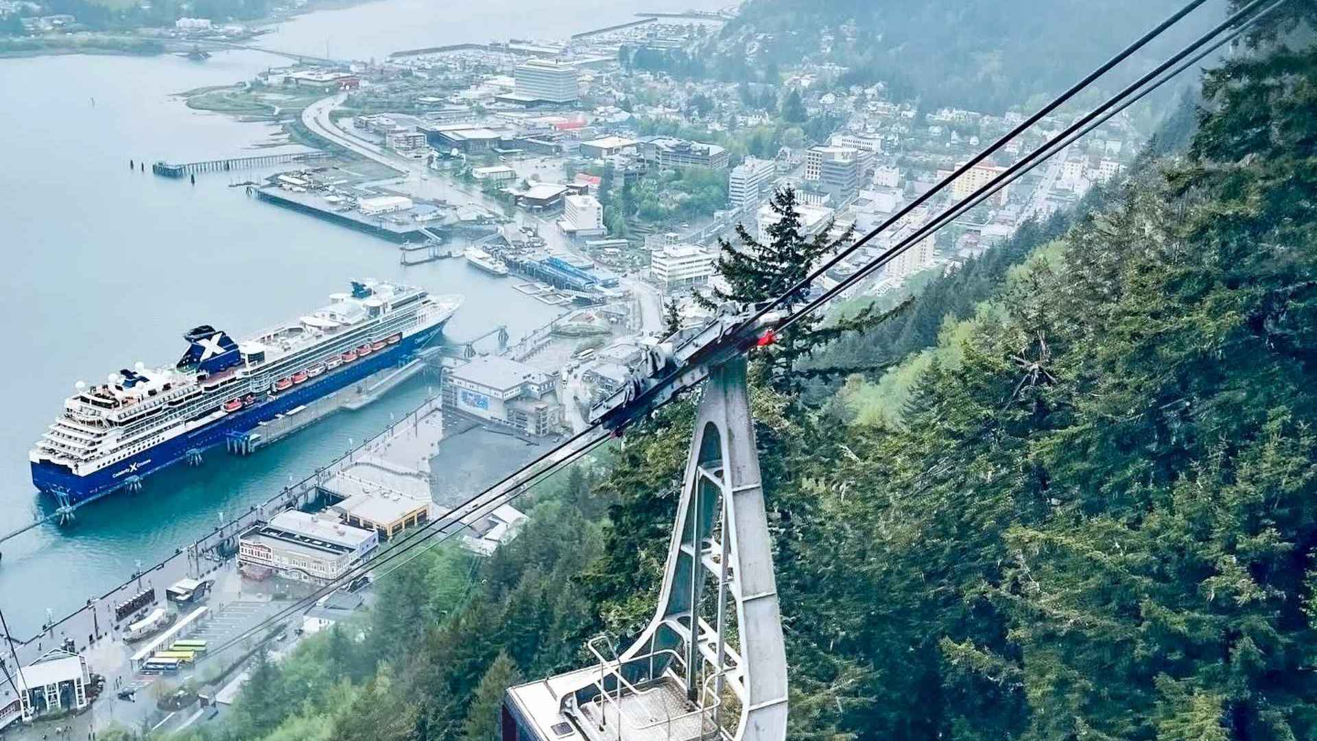 Celebrity Summit in Juneau Aerial photo