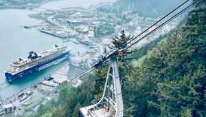 Celebrity Summit in Juneau Aerial photo