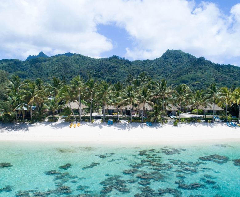 Motu Beachfront Art Villas - aerial view