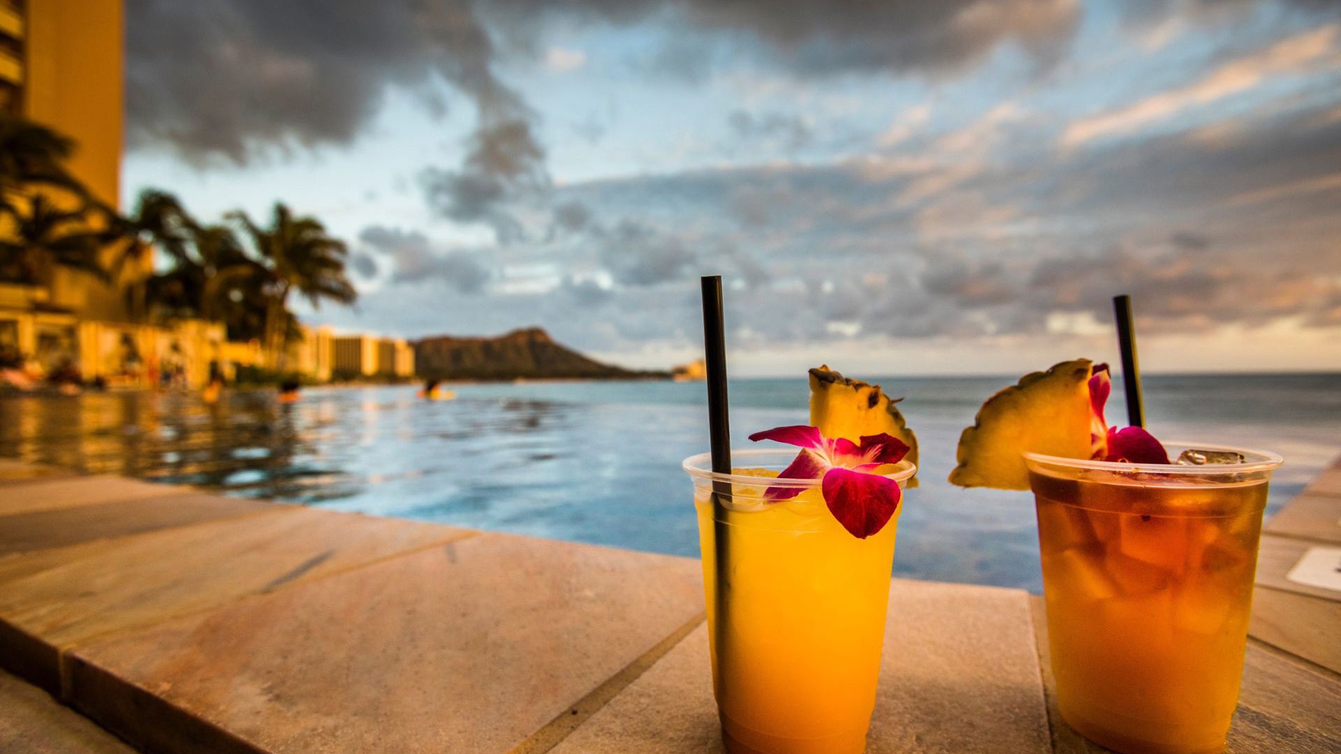 Tropical pineapple cocktails in Waikiki Hawaii - Image credit: Getty Images
