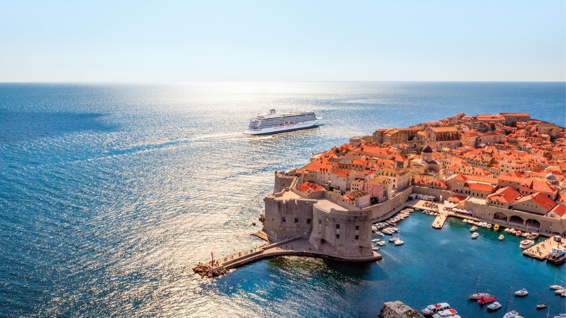 Viking Ocean in Dubrovnik Croatia