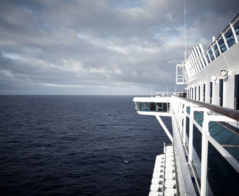 View From Deck at Sea