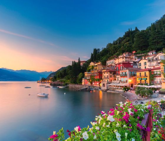 Italy Lake Como Sunset