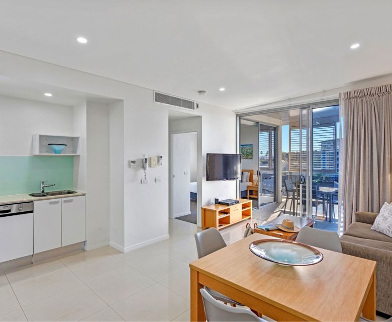  Coco Mooloolaba 1 Bedroom Apartment Living Area 