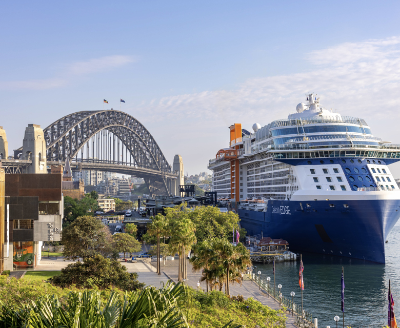 Celebrity Edge on Sydney Arrival