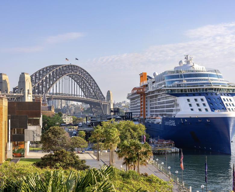 Celebrity Edge on Sydney Arrival