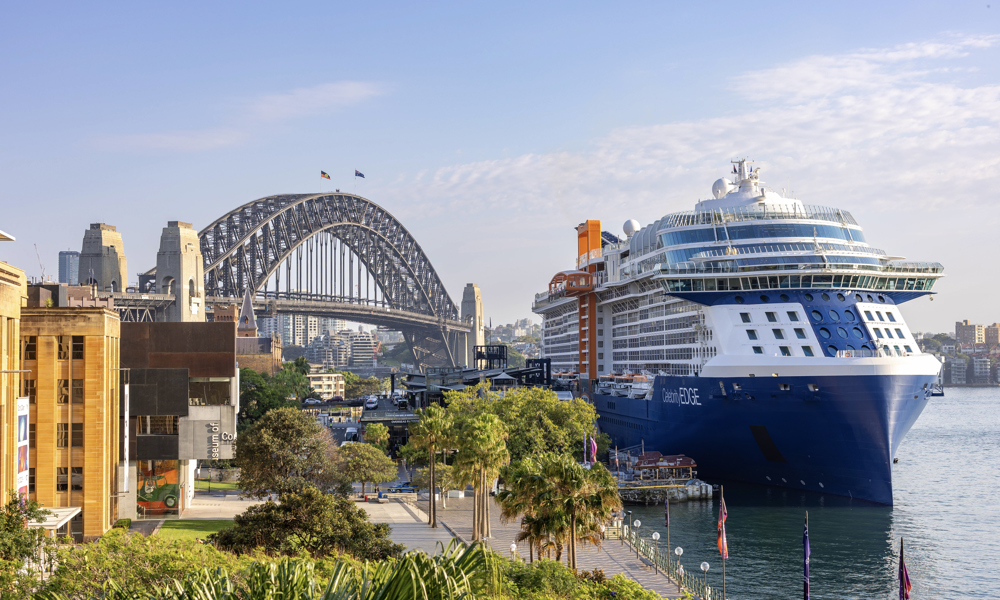 Celebrity Edge on Sydney Arrival