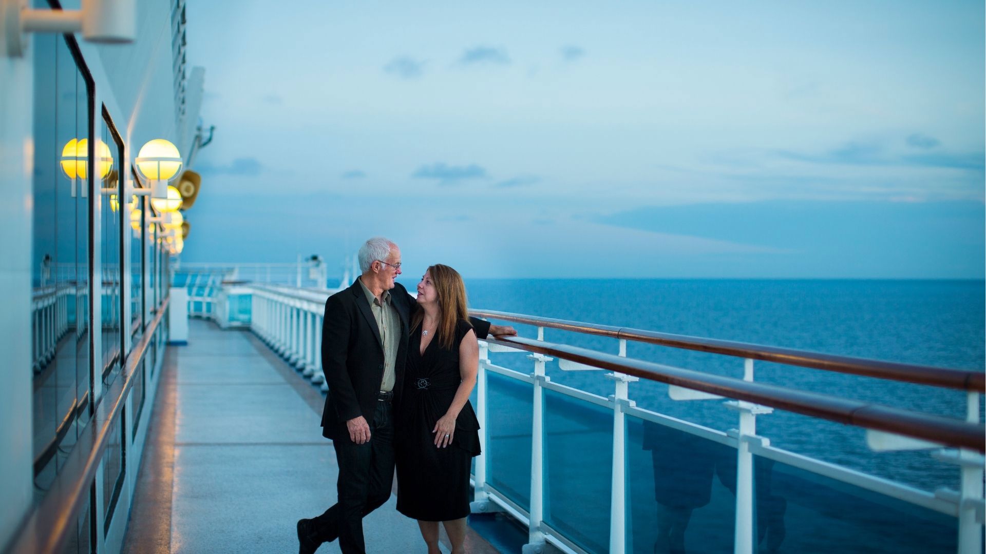 Couple at view deck