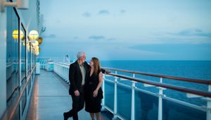 Couple at view deck