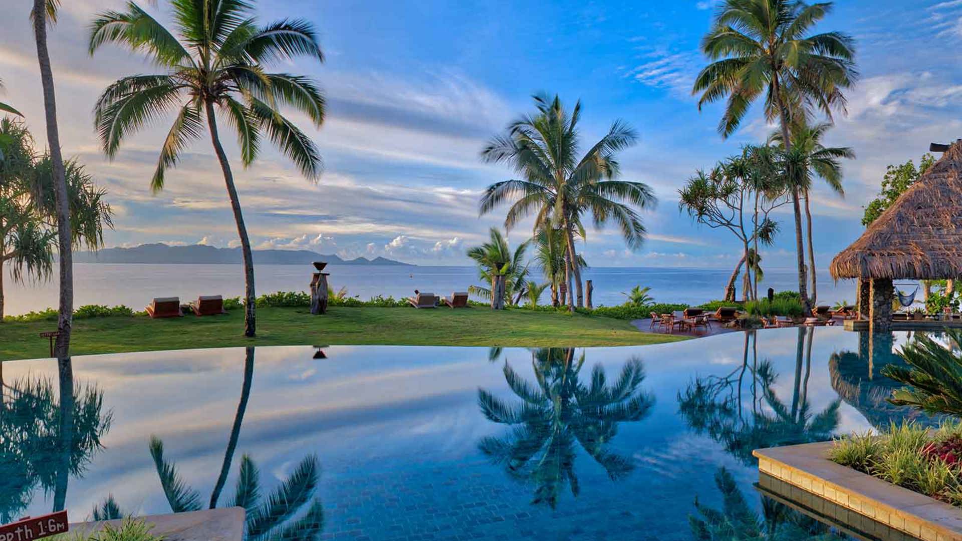 Nanuku clubhouse main pool Fiji