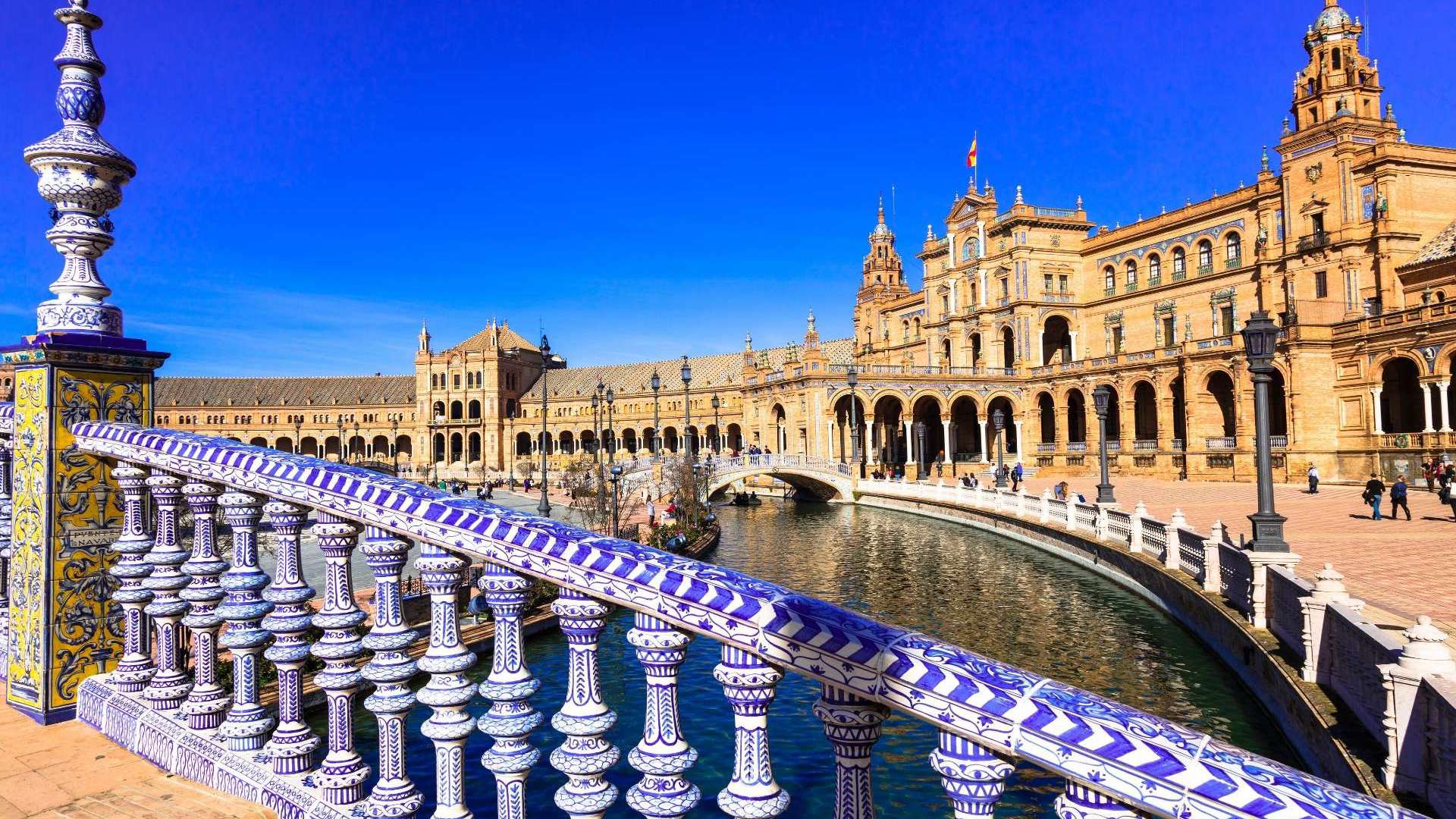 Plaza De Espana Seville Spain