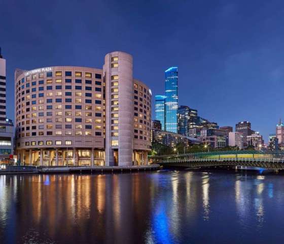 Exterior of the Crowne Plaza Melbourne