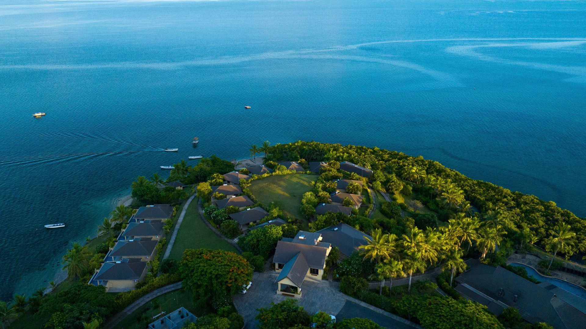 Volivoli Beach Resort - drone view