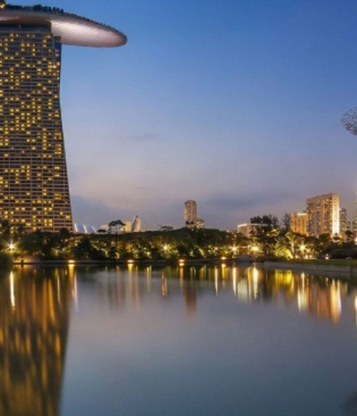 View of Marina Bay Sands at Night