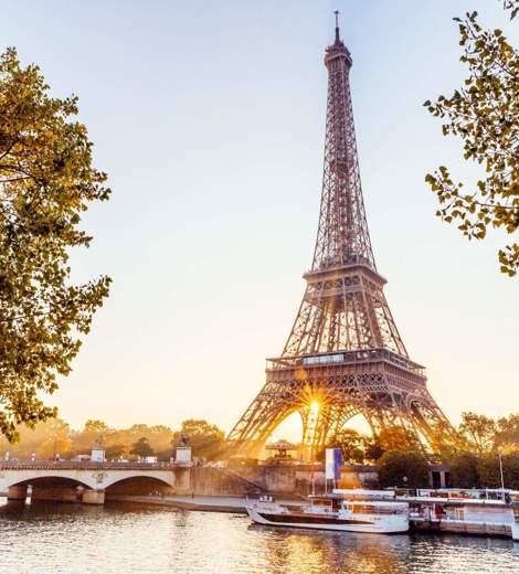Eiffel Tower Sunset Paris