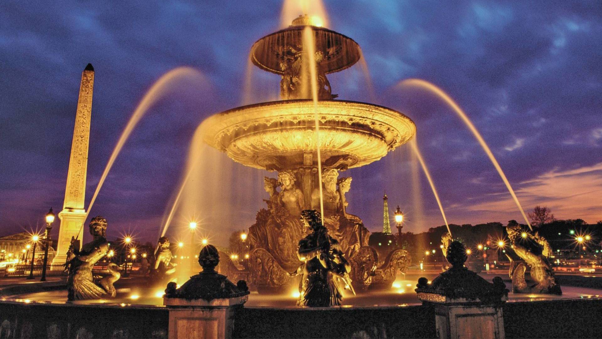 Paris, France at night