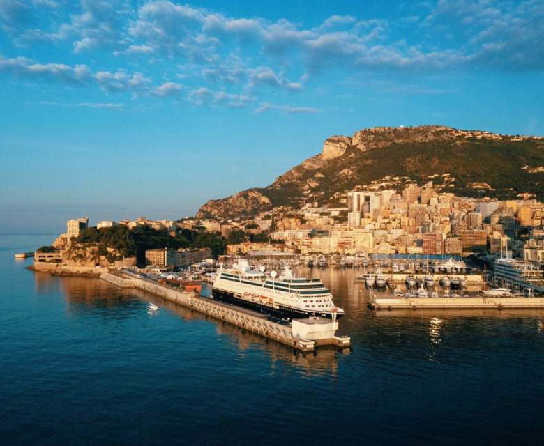 Azamara Onward Aerial Shot in Monte Carlo
