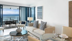 Peppers Soul Surfers Paradise - Two Bedroom Ocean View Apartment - Lounge View