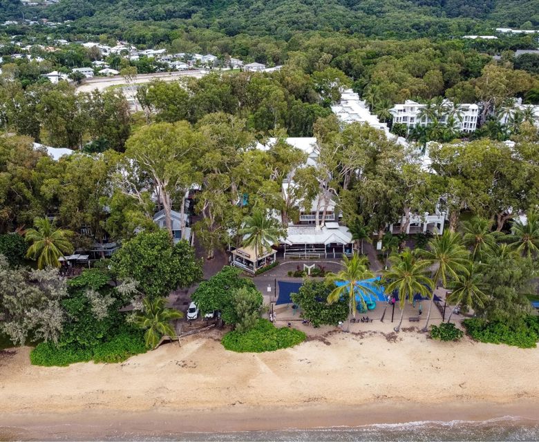 Paradise on the beach - aerial