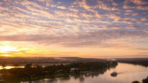 Unforgettable Houseboats Murray River Sunset View With Boat