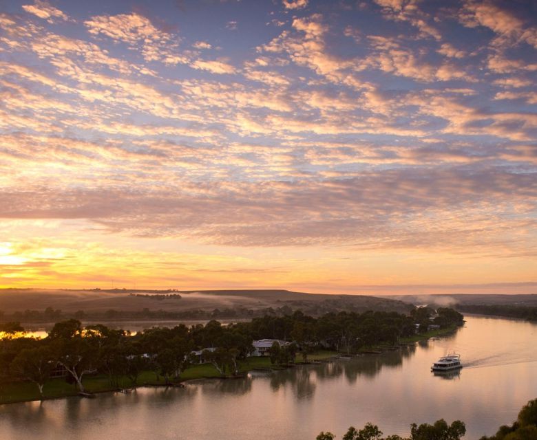 Unforgettable Houseboats Murray River Sunset View With Boat