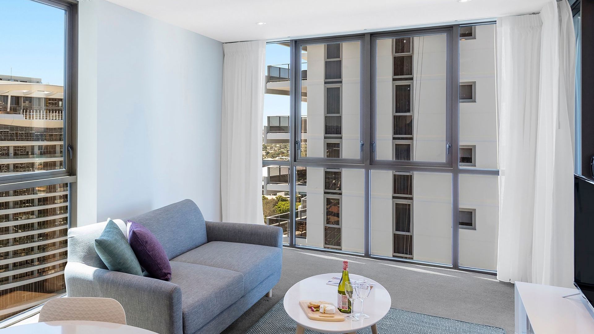 Avani Broadbeach Residences One Bedroom Suite Living Area