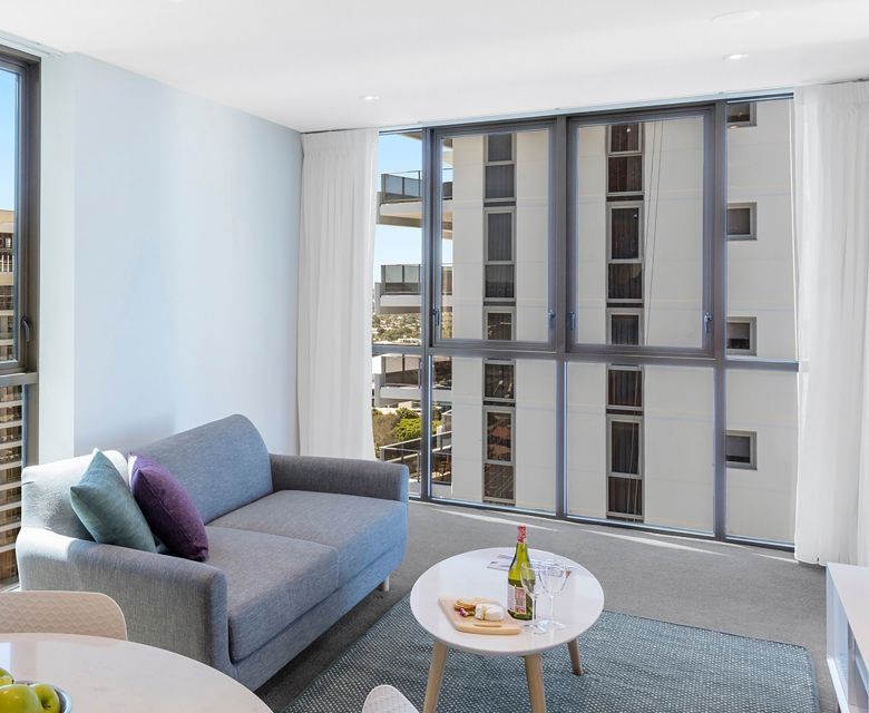 Avani Broadbeach Residences One Bedroom Suite Living Area