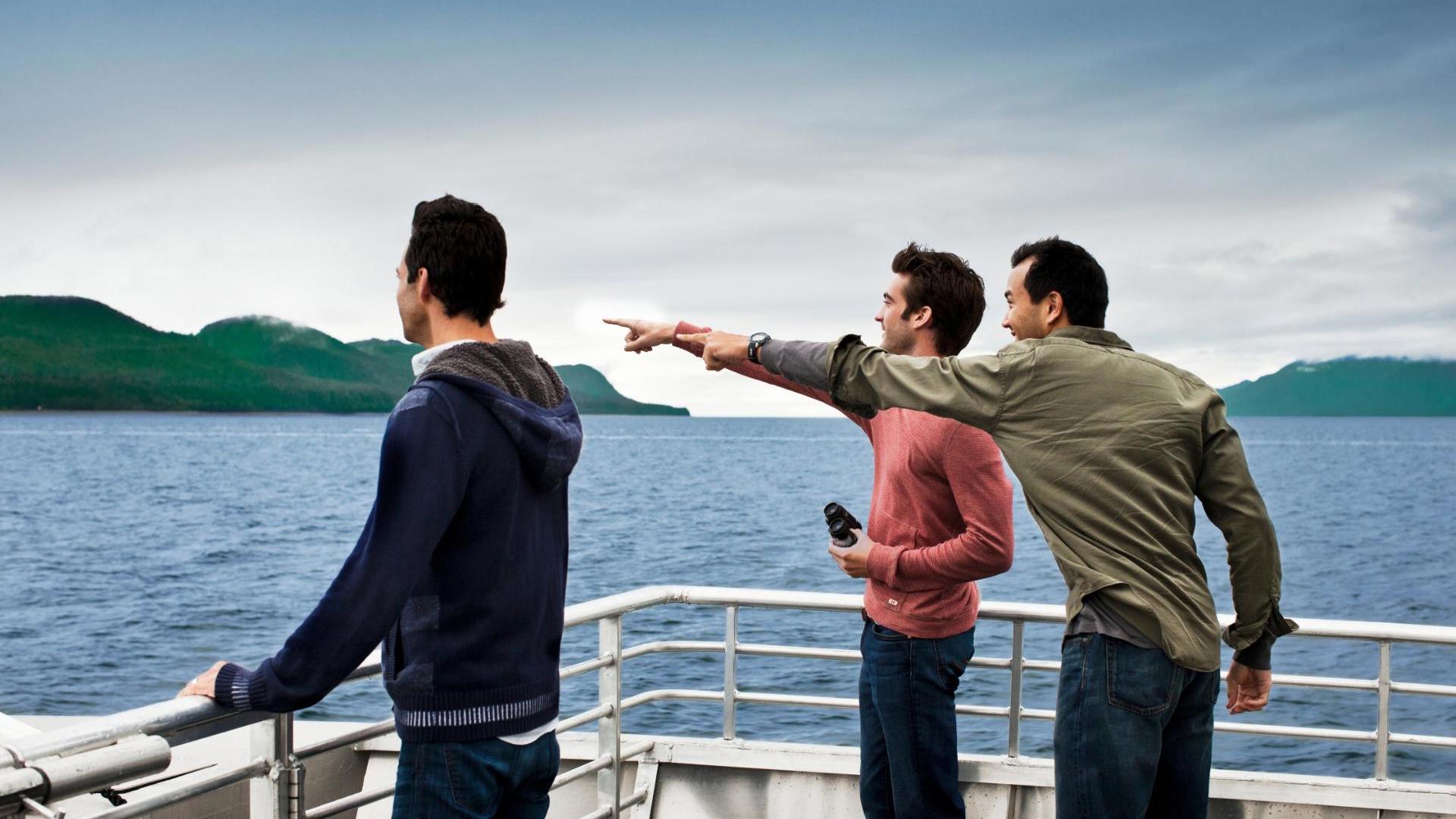 Juneau Whale Watching 3 men