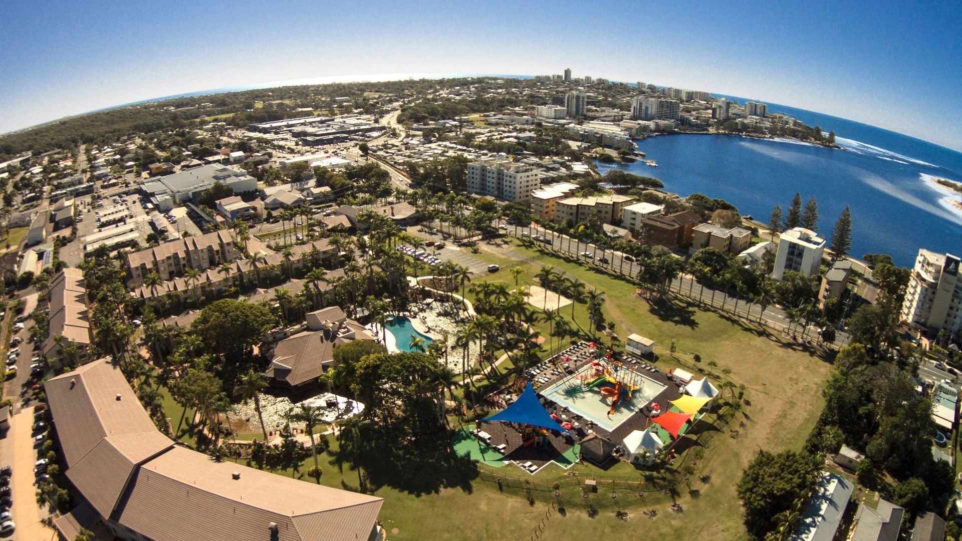 Oaks Sunshine Coast Oasis Resort Aerial View 