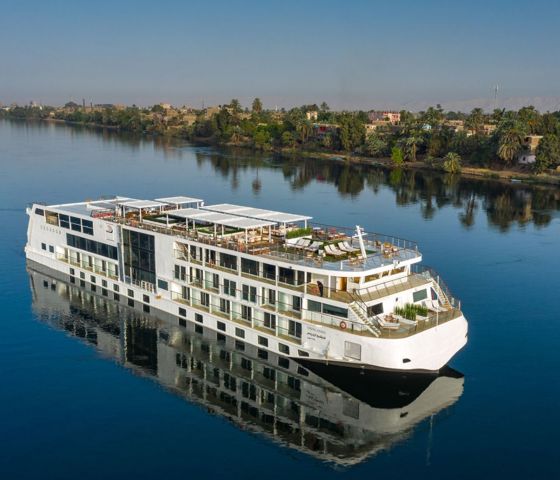 Osiris Aerial View Trees Nile River Egypt  © Viking