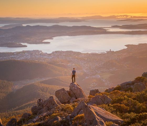 Summit Of Kunanyi Mt Wellington in Hobart Tasmania