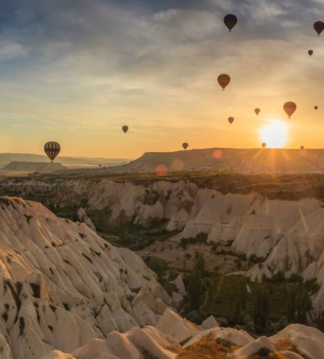 Hot air balloons in Turkey