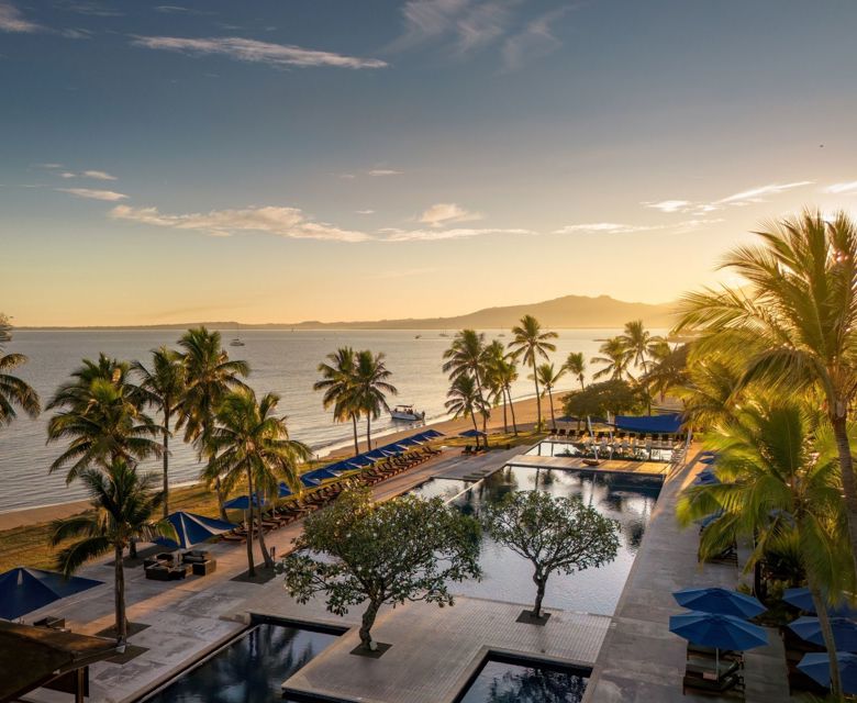 Hilton Fiji - pool aerial