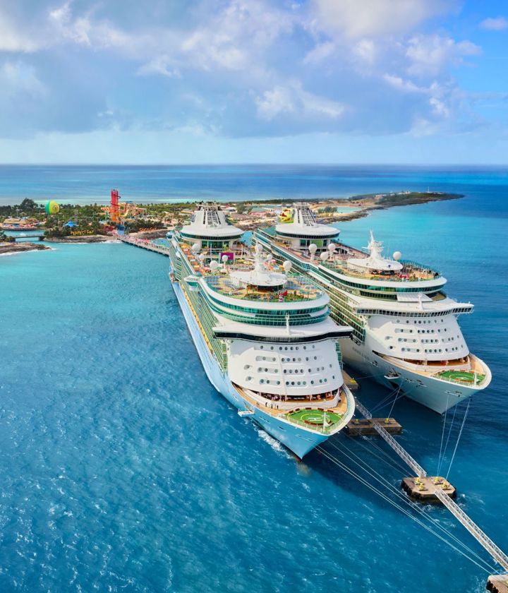 RCI Ship At Cococay Island Bahamas