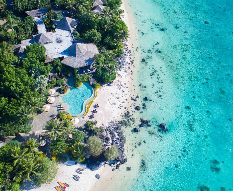 Pacific Resort Aitutaki Resort Aerial 